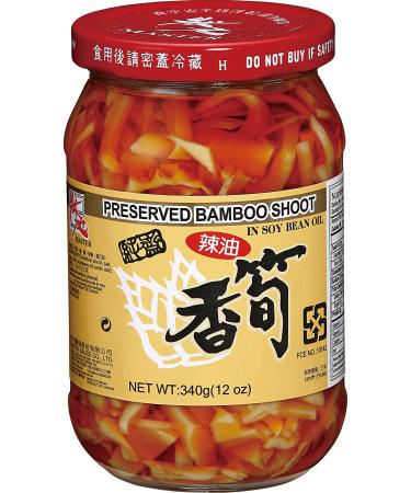 Master Sauce Preserved Bamboo Shoot in Soybean Oil (Hot) 340g