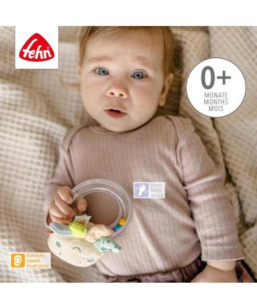 Fehn Rasselring Octopus Toy | Soft Baby Rattles & Gripping Motor Skills | Cuddly Toys for Babies & Toddlers 0+ Months - Buy Online on SooperMarket.com