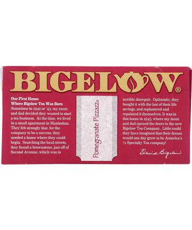 Bigelow Pomegranate Pizzazz Herb Tea - 20 Bags | Refreshing & Fruity Blend - Buy Online on SooperMarket.com