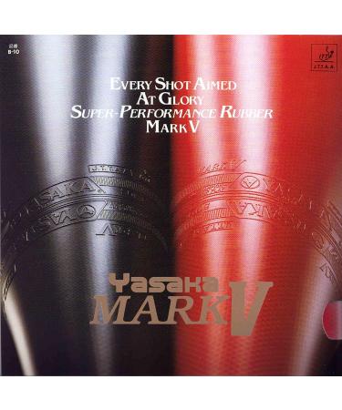 Yasaka Belag Mark V 2.3mm - Premium Red Table Tennis Rubber for Superior Spin & Control - International Shipping Available - Buy Online on SooperMarket.com