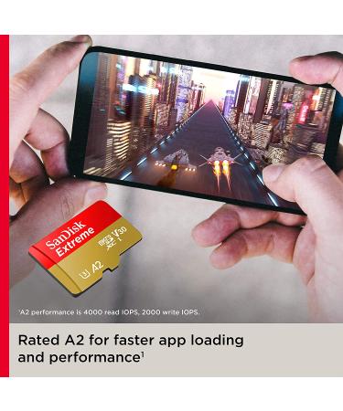 SanDisk 256GB Extreme microSDXC Memory Card - Up to 160MB/s, C10/U3/V30/A2, 4K, SDSQXA1-256G-GN6MA - Buy Online on SooperMarket.com