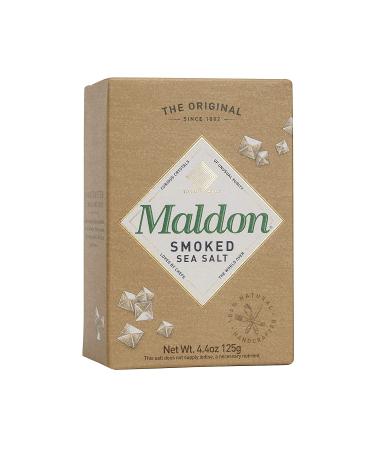 Smoked Maldon Sea Salt Flakes - 4.4 oz (125g) â€“ Handcrafted Gourmet Pyramid Crystals, Kosher, Natural - 2 Count - Buy Online on SooperMarket.com
