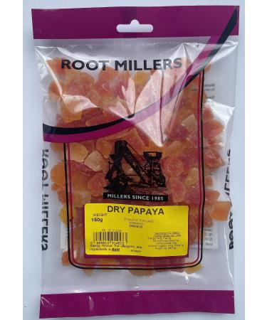 Root Millers - Dry Papaya Diced - 150g