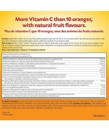 Emergen-C Raspberry (30 Count) 1000mg Vitamin C / Electrolytes / B Vitamins Mineral Supplement - Buy Online on SooperMarket.com