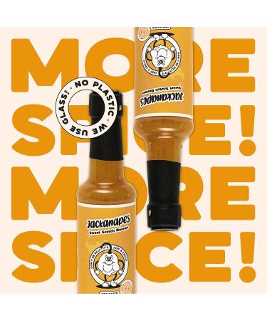 Jackanapes Scotch Bonnet Hot Sauce 150ml - Sweet Tropical Vegan Chilli Sauce with Mango, Pineapple, Lime & Cane Sugar - Made in the UK - Buy Online on SooperMarket.com