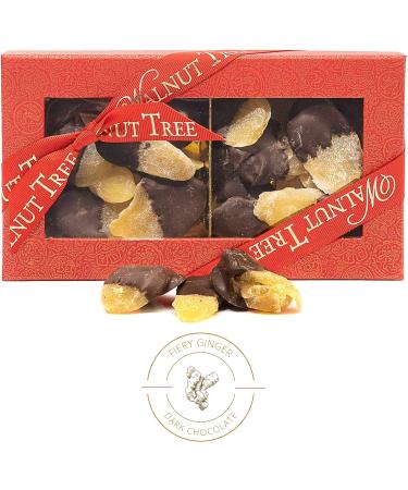 Walnut Tree | Spicy Ginger slices half dipped by hand in a rich Dark Chocolate | Suitable for Vegan Vegetarian and Gluten Free Diets | 200g Ginger 200g - Buy Online on SooperMarket.com