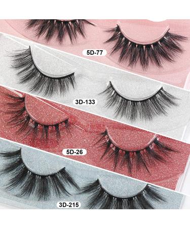MAGEFY 20 Pairs Faux Mink Eyelashes Set | Natural to Dramatic Long Styles | Handmade, Reusable, Soft Fake Lashes | Glitter Portable Boxes | 16mm-20mm | 20 Pairs-4 Styles - Buy Online on SooperMarket.com