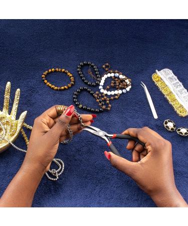 Anzlah 1200 pcs Gold & Silver Jump Rings & Lobster Clasps Fixing Kit with Pliers & Tweezers - O Rings for Jewelry Making - Buy Online on SooperMarket.com