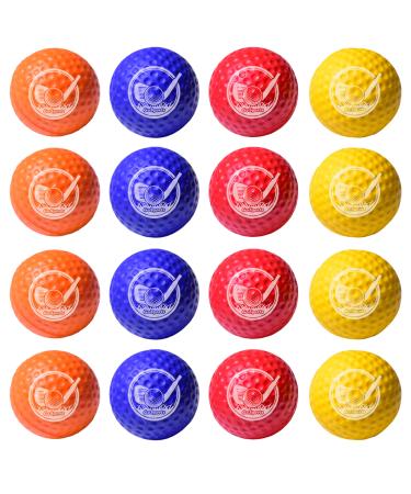GoSports Foam Golf Practice Balls Realistic Feel and Limited Flight Use Indoors or Outdoors 16 Pack