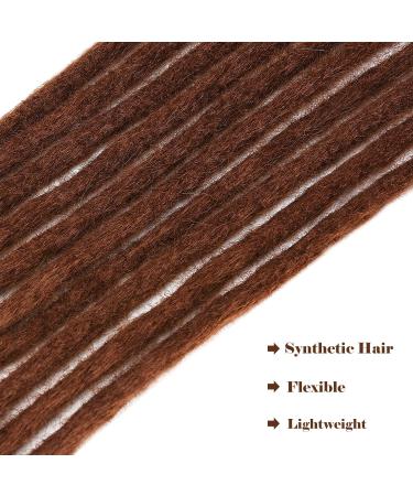 Buy No LIFE 10PCS Chocolate Dreadlock Extensions | Synthetic One-Sided Crocheted Faux Locs for Men & Women - Jamaican Punk Hip-Hop Hair Accessories - Buy Online on SooperMarket.com