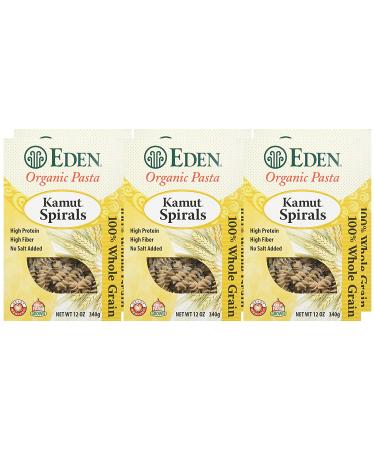 Organic Kamut Spirals - 100% Whole Grain - 12oz (Pack of 6) | Eden - Buy Online on SooperMarket.com