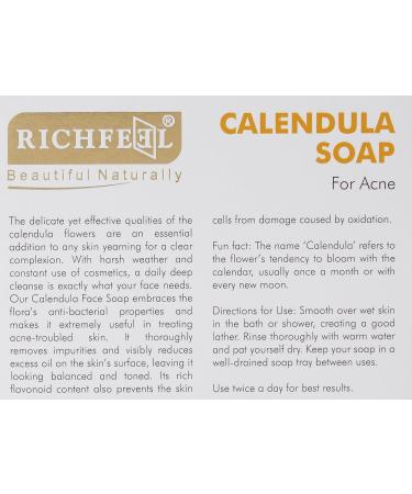 Calendula Soap for Acne | Soothing 75g Bar for Clear Skin | International Shipping Available - Buy Online on SooperMarket.com