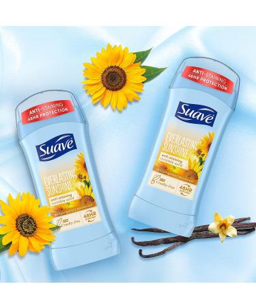 Suave Everlasting Sunshine Women's Deodorant Stick 2.6 oz | 48-Hour Odor & Wetness Protection - Buy Online on SooperMarket.com