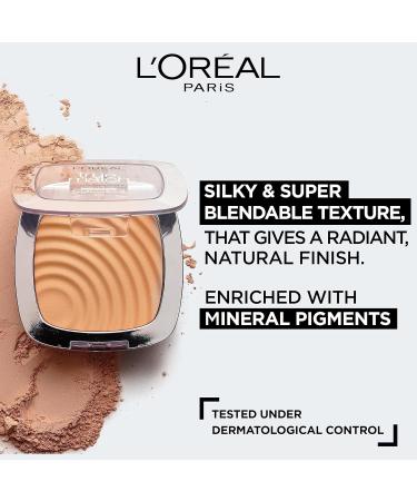 L'Or al Paris Powder Foundation Super-Blendable With Hyaluronic Acid Light Texture for a Flawless Finish True Match Perfecting Powder W1 Golden Ivory 1 Count (Pack of 1) - Buy Online on SooperMarket.com
