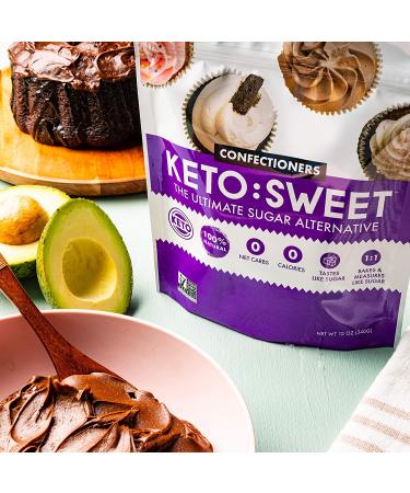 Keto Sweet: 100% Natural Erythritol Granulated & Confectioner Baking Combo Pack - 12oz (Pack of 2) - Buy Online on SooperMarket.com