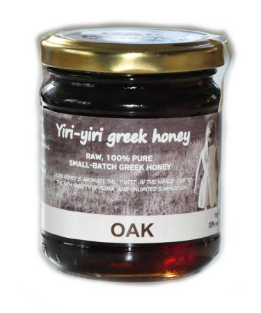 RAW Greek Honey 100% Pure - Oak 260g - from The Remote and Wild Oak Forests of Grevena.