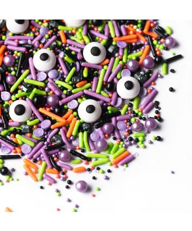 Sweets Indeed Sprinkles - Halloween Sprinkles - Cake Sprinkles - Candy Eyeball - Cupcake and Cake Topper - Monster Mash - 6 ounces