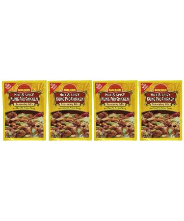 Sun-Bird HOT & SPICY KUNG PAO CHICKEN Asian Seasoning Mix, .87oz (4-pack)