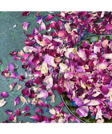 Edible 'Enchanted Forest' Pink Red and Burgundy Rose with Blue Cornflower Dried Flower Petal Mix - 50g - Food Grade - Culinary - Cake - Bake - Decoration (184) Cornflower 50g - Buy Online on SooperMarket.com
