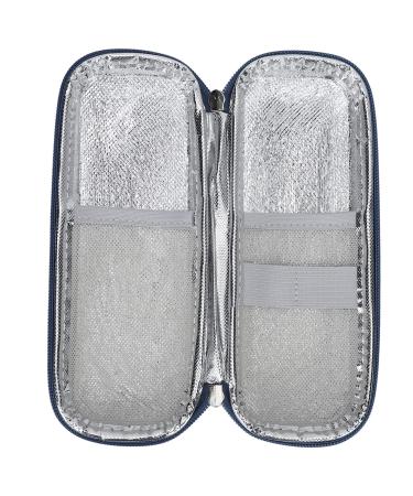 Insulin Cooler Travel Case Insulin Pen Carrying Case Excellent Protection Zipper Closure EVA Good Capacity Waterproof for Travel Use(Pink)