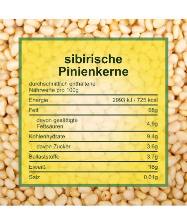 Organic Howa Cedar Kernels - Siberian Pine Nuts (1 kg) | Natural Additive-Free Snack for Cooking & Baking - Buy Online on SooperMarket.com