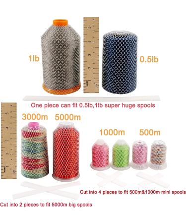 New brothread 100pcs Thread Net Spool Saver for Embroidery, Sewing, Quilting - 9.8 (25cm) Long - Pack of 100 - Buy Online on SooperMarket.com
