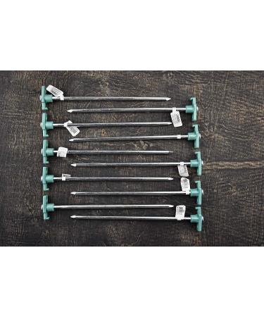 SE Heavy-Duty Metal Tent Pegs Stake Set (10-Pack) - 9NRC10 | Secure Camping Accessories - Buy Online on SooperMarket.com