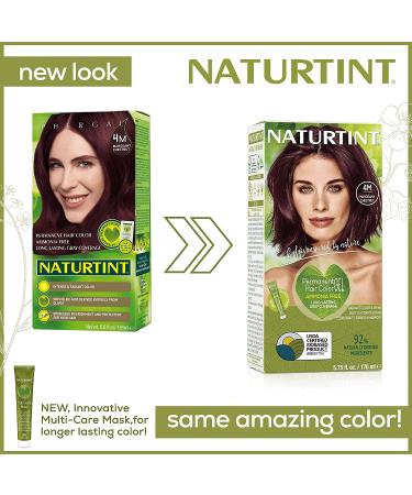 Naturtint 4M Mahogany Chestnut Permanent Hair Color - 5.6 fl oz | Natural & Ammonia-Free - Buy Online on SooperMarket.com