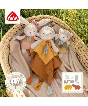 Fehn Rassel Bracelet Baby Toy - Organic Cotton Bear Rattle for Babies 0+ Months - Cuddly Grip Toy for Toddlers - Buy Online on SooperMarket.com