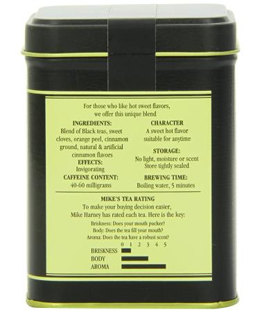 Harney & Sons Hot Cinnamon Spice Black Tea - 4 oz | Premium Flavored Tea - Buy Online on SooperMarket.com