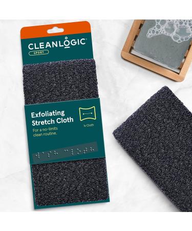 Cleanlogic Men Exfoliating Stretch Wash Cloth - Pack of 6 (Assorted Colors) - Buy Online on SooperMarket.com