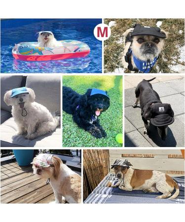 Pawaboo Adjustable Dog Baseball Cap XL Blue - Sun Protection Outdoor Sport Hat for Small Dogs with Ear Holes - Buy Online on SooperMarket.com