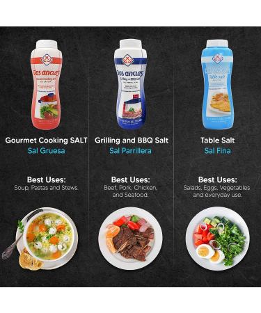 Dos Anclas Sal Fina Table Salt 17.64 Oz - Multi-Purpose Seasoning - Buy Online on SooperMarket.com