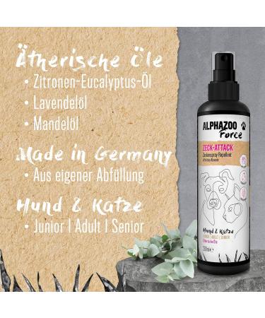Alphazoo Zeck-Attack Anti-Tick Spray for Dogs Cats & Horses | Natural Tick Remedy with Immediate & Long-Term Protection - 100ml - Buy Online on SooperMarket.com