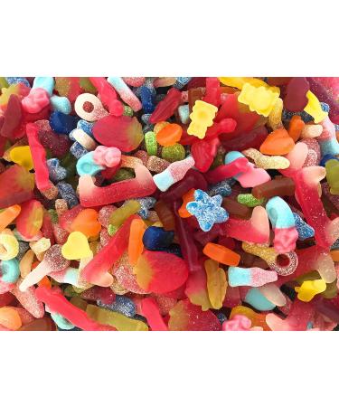 Super Sweets Premium Vegan Sweet Sour and Fizzy Jellies Assortment 1kg. A Mix of The Best Plain Fizzy and Sour Vegan Jellies - Buy Online on SooperMarket.com