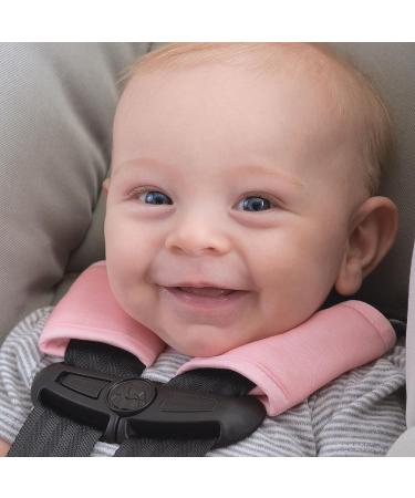 Travel Bug Baby 2 Piece Car Seat Strap Cover Teether Set - Light Pink - Buy Online on SooperMarket.com