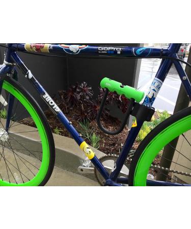 Buy Abus Iron Lock Ultra 410 + SH34 Holder + Fuse Cable Cobra 10/120 - Secure Bicycle Lock with Round Bracket - Security Level 8 - Black/Green - 18 cm | International Shipping Available - Buy Online on SooperMarket.com
