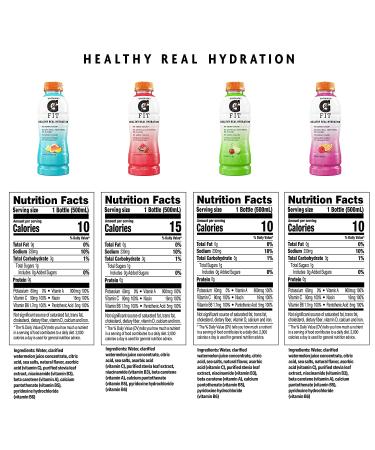 Gatorade Fit Electrolyte Beverage Variety Pack - 12 Bottles, 16.9 oz Each - Buy Online on SooperMarket.com