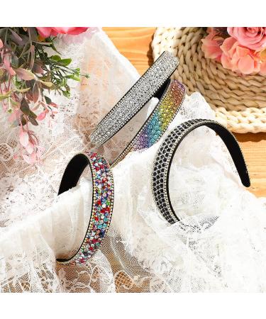 Waydress Rhinestone Headband Set - 4 Pieces Crystal Sparkly Hair Accessories in Stylish Colors - Buy Online on SooperMarket.com