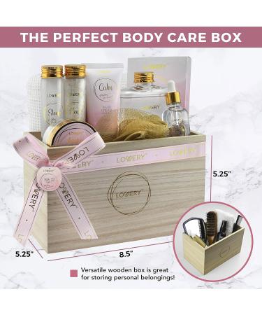 Luxury Bath Gift Set | Home Spa Gift Basket - Milky Coconut Scent Vitamin E & Shea Butter Shower Gel Bath Salt Body Scrub & More - International Shipping Available - Buy Online on SooperMarket.com