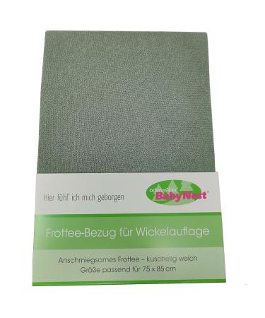 Odenw lder Terry Cloth Changing Mat Cover 75x85 cm - Fir Green Deep Forest - Soft Durable & Eco-Friendly - Buy Online on SooperMarket.com