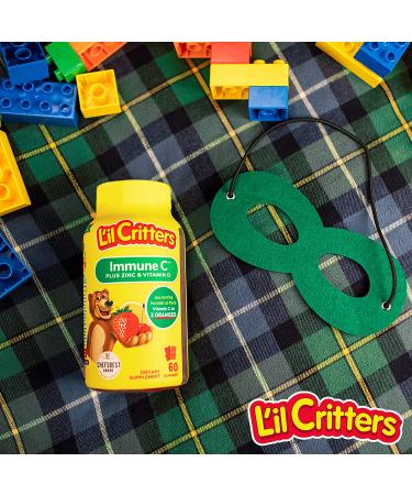 Lil Critters Immune C Plus Zinc & Vitamin D Gummies - 60 Count for Kids' Health - Buy Online on SooperMarket.com