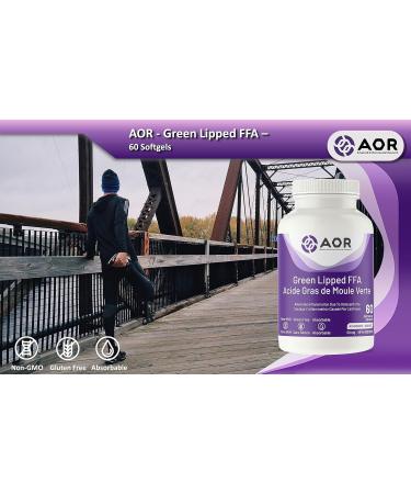 AOR - Green Lipped FFA 50mg 60 Softgels - Green Lipped Mussel for Inflammation Relief Joint Support and Osteoarthritis Pain Relief - Omega 3 Fatty Acid Supplement - Anti Inflammation Supplement - Buy Online on SooperMarket.com