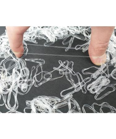 700 Clear Small Elastic Hair Bands - Hair Elastics for Styling - Pack of 700 - Buy Online on SooperMarket.com