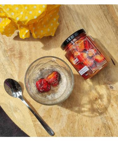 BeeHype Jammin Strawberries in Pure Acacia Honey with Vitamins Minerals and Antioxidants 6 x 220g Jammin Pack of 6 - Buy Online on SooperMarket.com