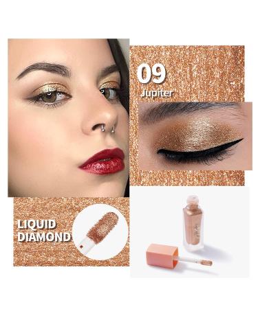 Oulac Liquid Eyeshadow Glitter - Vegan Friendly Shimmer Makeup 5.4g Jupiter (09) | Non-Alcoholic & Non-Fatty - Buy Online on SooperMarket.com