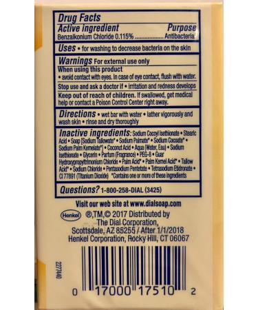 Dial Complete Manuka Honey Beauty Bar Soap - 2-in-1 Moisturizing & Antibacterial - 3 Count 3.2oz Bars - Pack of 6 (2 Packages) Honey Soap - Buy Online on SooperMarket.com