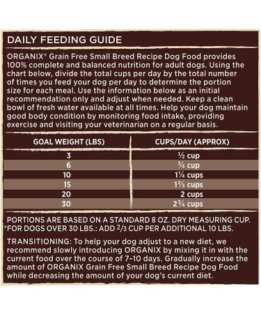 Castor and Pollux ORGANIX Grain Free Chicken Small Dog Food - Organic 10 lb Bag - Buy Online on SooperMarket.com