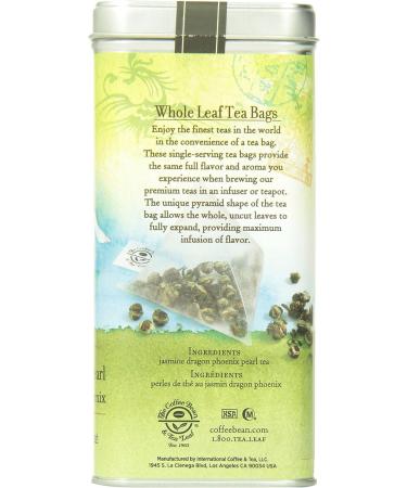The Coffee Bean & Tea Leaf Jasmine Dragon Phoenix Pearl Tea 20 Count Tin 60g - Buy Online on SooperMarket.com