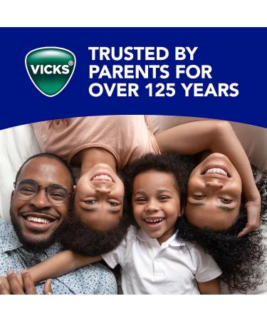 Vicks Children's NyQuil Cold and Cough Syrup Multi-Symptom Relief from Cough Runny Nose Sneezing Berry Flavoured Ages 6+ 236 mL - Buy Online on SooperMarket.com